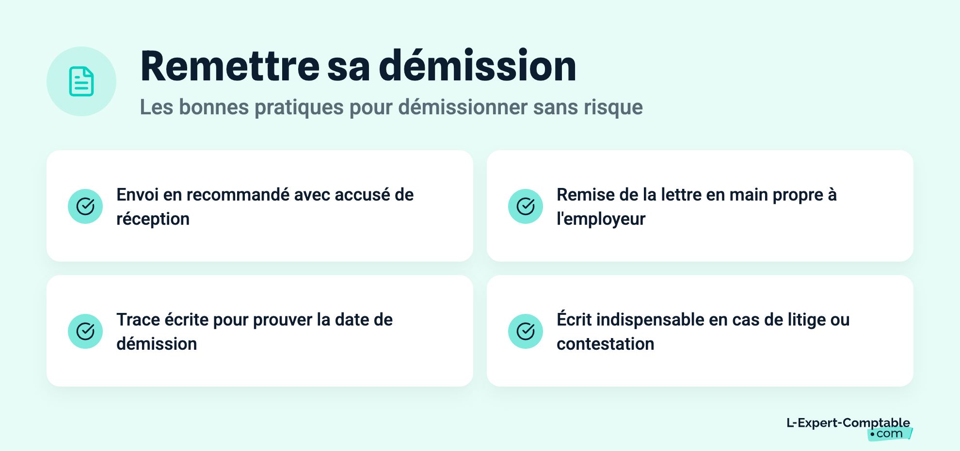 Remettre sa démission
